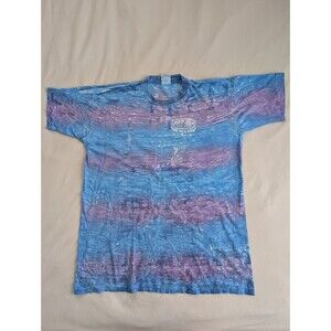 Vintage 1986 Ron Jon Surf Shop Graphic Tee Cocoa Beach Parrot Tie Dye OSFA